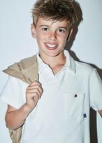 MAYORAL polo marškinėliai trumpomis rankovėmis, cream, 6152-94, 157 cm
