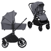 LIONELO universalus vežimėlis MIKA PLUS 2in1, Grey stone