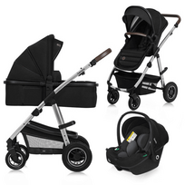 LIONELO universalus vežimėlis AMBER 3in1, Black silver