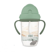 CANPOL BABIES neišsipilanti gertuvė su šiaudeliu MOUNTAINS, 270 ml, 56/620_gre