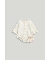 MOTHERCARE smėlinukas ilgomis rankovėmis ir kojinės, LK554 80