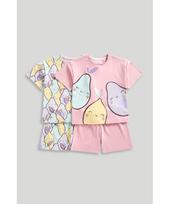 MOTHERCARE apatiniai marškinėliai trumpomis rankovėmis ir šortai 2 vnt., LK581 98