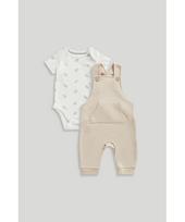 MOTHERCARE smėlinukas trumpomis rankovėmis ir kombinezonas, LL778 92