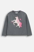 COCCODRILLO marškinėliai ilgomis rankovėmis NOSTALGIC MEADOW GIRL KIDS, žali, WC5143102NGK-027-122, 122 cm