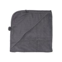 MARKLAND muslino rankšluostis su gobtuvu PURE MUSLIN, 75x75 cm., Dark grey, 18-25MPDG