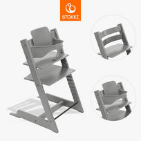 STOKKE maitinimo kėdutė su buomeliu TRIPP TRAPP,  storm grey, 684800