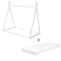 ROBA vaikiška lova su čiužiniu, 70x140 cm., White, 1062860WEZU