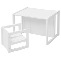 ROBA vaikiška kėdė ir stalas ROTATING SEATING FURNITURE, White, 450002WE