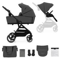 KINDERKRAFT universalus vežimėlis YOXI 2in1, moonlight grey, KSYOXI00GRY2000