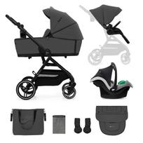 KINDERKRAFT universalus vežimėlis YOXI 3in1, moonlight grey, KSYOXI00GRY3000