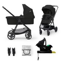 KINDERKRAFT universalus vežimėlis NEWLY 4in1 MINK PRO, classic black, KSNEWL00BLK400I
