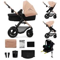 KINDERKRAFT universalus vežimėlis MOOV 2 4in1 AIR, sand beige, KSMOOV02BEG4000
