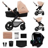 KINDERKRAFT universalus vežimėlis MOOV 2 AIR 3in1, sand beige, KSMOOV02BEG0000