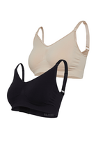 CARRIWELL besiūlių maitinimo liemėnėlių komplektas 2vnt., XL , black/honey, 308311