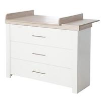ROBA komoda su vystymo lenta LUCY, White/Luna elm, 1731822