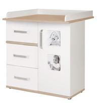 ROBA komoda su vystymo lenta PIA, White/San Remo Oak, 60971
