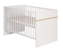 ROBA transformuojama vaikiška lova PIA, 70x140 cm., White/San Remo Oak, 60991