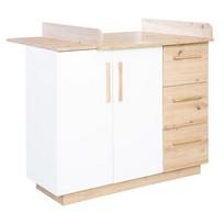 ROBA komoda su vystymo lenta LION, White/Artisan Oak, 1731848