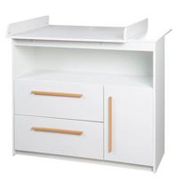 ROBA komoda su vystymo lenta LILO, White/Beech, 1731857