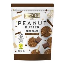 FRANK&OLI žemės riešutų sviesto šokoladiniai mini sausainiai, 100 g, OLI-001