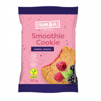FRANK&OLI avižinis sausainis su aviečių ir gervuogių įdaru, 50 g, OLI-006
