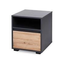 LITTLE SKY by KLUPŚ naktinis staliukas DALIA, Anthracite/Oak