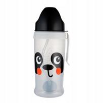 CANPOL BABIES neišsipilanti sportinė gertuvė su šiaudeliu BabiesBoo panda, 270 ml, 56/510_whi