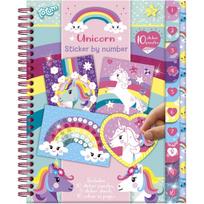 TOTUM kūrybinė lipdukavimo pagal skaičius knyga Unicorn, 072008