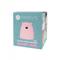 MARY'S LED naktinė lemputė SMALL BEAR, Pink, 10 cm., MW20784