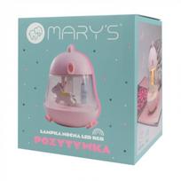 MARY'S muzikinė dėžutė-naktinė lemputė, Pink, MW20775