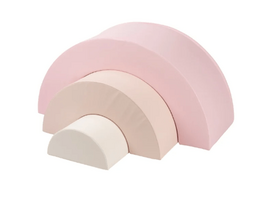 BABYTROLD minkštos kaladėlės RAINBOW, Rose, 18-60BA