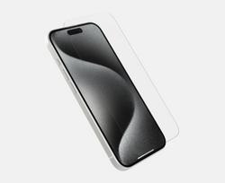 „OtterBox Premium“ stiklas, antimikrobinis, „Apple iPhone 15 Pro“, skaidrus