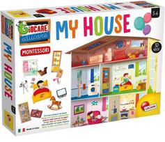 MONTESSORI edukacinis žaidimas-dėlionė 3D Namas, EX72477
