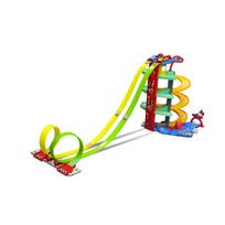 BB JUNIOR trasos rinkinys su automobiliais Volkswagen New Beetle ir Lamborghini Huracan Coupe, 16-88614
