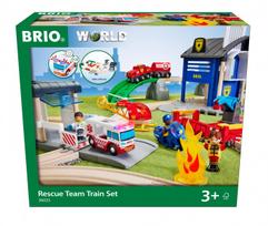BRIO traukinio bėgių rinkinys Rescue Team, 36025