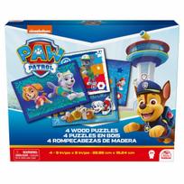 SPINMASTER GAMES dėlionių rinkinys Paw Patrol, 4 dėlionės, 6066803