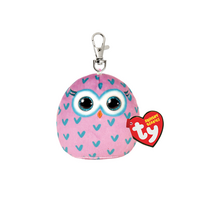 TY Squishy Beanies minkštas pakabukas pelėda WINKS, TY39573