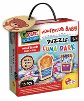 LISCIANI MONTESSORI BABY medinė delionė Luna Park 15vnt., 96855