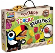 LISCIANI MONTESSORI BABY tukanas su medinių vaisių rinkiniu Toucan Breakfast 31vnt., 98378