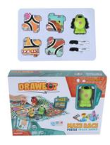 DRAWBOT robotukas su dėlione - labirinto trasa 70 vnt, DB2-3