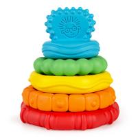 BABY EINSTEIN įvairių tekstūrų kramtukas Stack & Teether, 12356