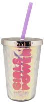 WOW GENERATION gertuvė su šiaudeliu 350ml Diamond Tumbler , WOW00066