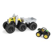 JOHN DEERE traktorius su priekaba Monster Treads Semi , 47640