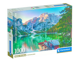CLEMENTONI dėlionė Braies smaragdinis ežeras, 1000 det., 39934