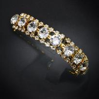Apyrankė moterims DiamondSky „Crystal Shackle“ su Swarovski kristalais