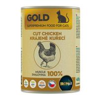 IRONpet Gold Cat Chicken cut muscle vištienos raumens konservai katėms, Svoris 400 g