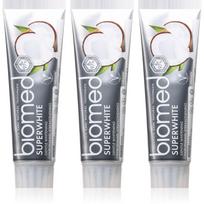 Biomed Superwhite stiprinamoji dantų pasta su kokosų aliejumi 3x100 g