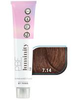 By Fama pusiau ilgalaikiai plaukų dažai be amoniako By Fama Luminity 7.14 medium blond copper 80ml