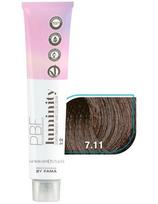 By Fama pusiau ilgalaikiai plaukų dažai be amoniako By Fama Luminity 7.11 medium blond matt 80ml