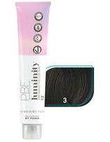By Fama pusiau ilgalaikiai plaukų dažai be amoniako By Fama Luminity 3 dark chestnut 80ml